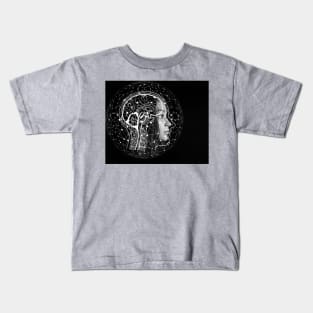 Brain Anatomy Artwork Kids T-Shirt